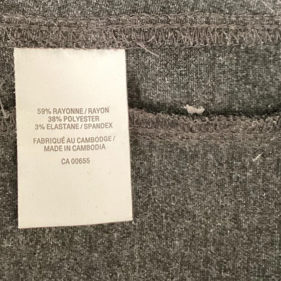 Reitmans Women's Gray Leggings Size Plus 18 Gray Pull-On Narrow Leg Casual Comfy - Picture 6 of 6